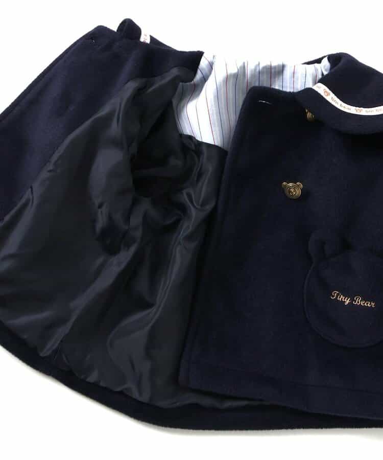 日本童裝 apres les cours x tiny bear 小熊水手外套 80-120cm 男童款/女童款 秋季 (適合初秋、香港平均溫度、寒冷天氣、溫度低天氣)OUTERWEAR 聖誕紅/新年紅