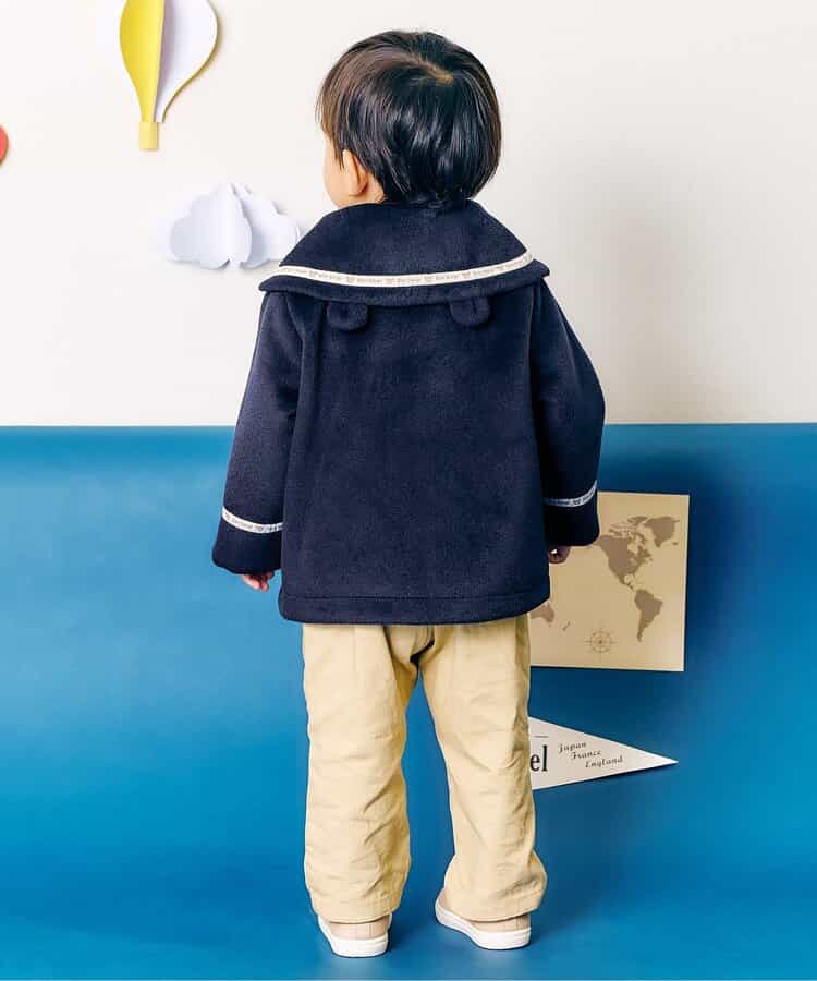 日本童裝 apres les cours x tiny bear 小熊水手外套 80-120cm 男童款/女童款 秋季 (適合初秋、香港平均溫度、寒冷天氣、溫度低天氣)OUTERWEAR 聖誕紅/新年紅