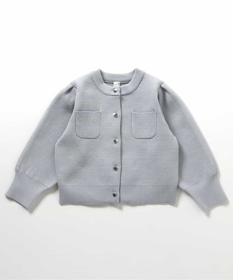 日本童裝 apres les cours 心型扣針織外套 80-140cm 女童款 秋季 OUTERWEAR 聖誕紅/新年紅