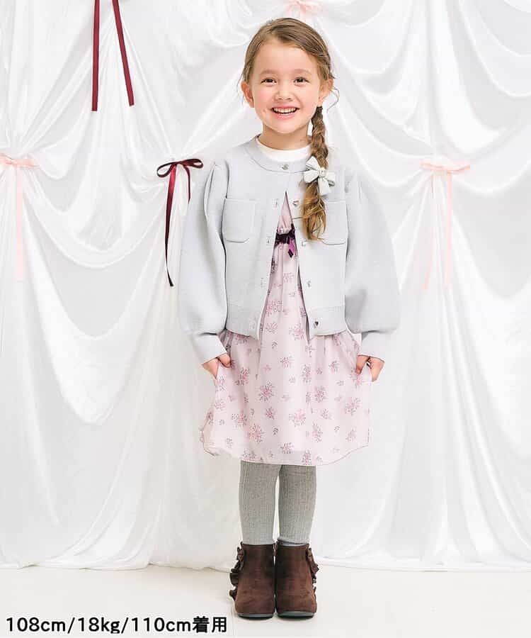日本童裝 apres les cours 心型扣針織外套 80-140cm 女童款 秋季 OUTERWEAR 聖誕紅/新年紅
