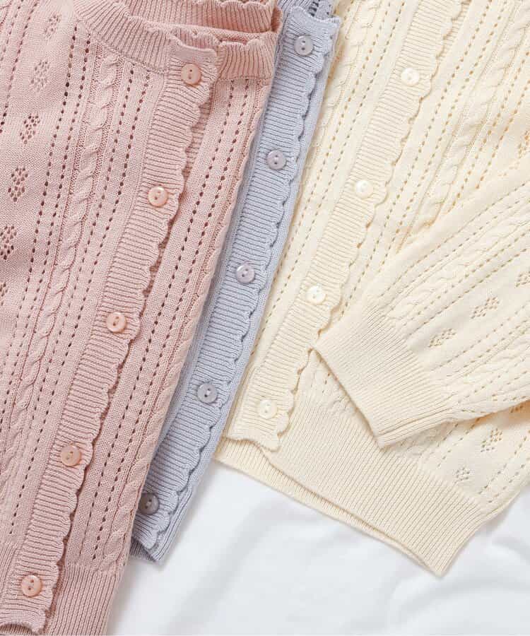 日本童裝 apres les cours 針織外套 80-140cm 女童款 秋季 OUTERWEAR