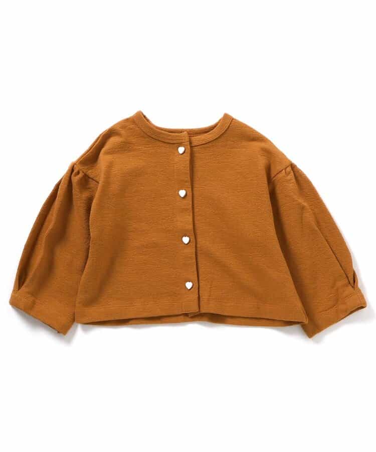 日本童裝 apres les cours 心型扣休閒外套 80-140cm 女童款 秋季 OUTERWEAR 聖誕紅/新年紅