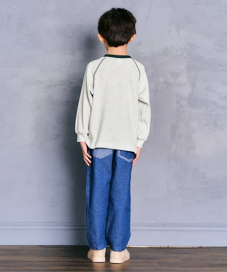 日本童裝 apres les cours 字母華夫格上衣 80-130cm 男童款/女童款 秋季 TOPS