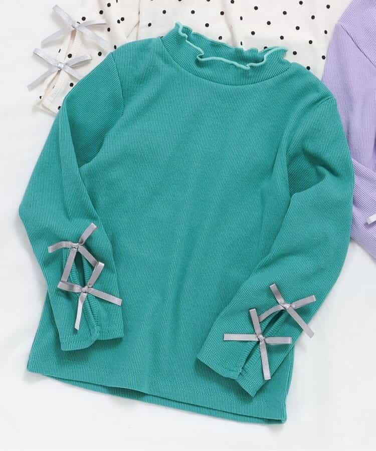 日本童裝 apres les cours 蝴蝶結袖上衣 80-140cm 女童款 秋季 TOPS
