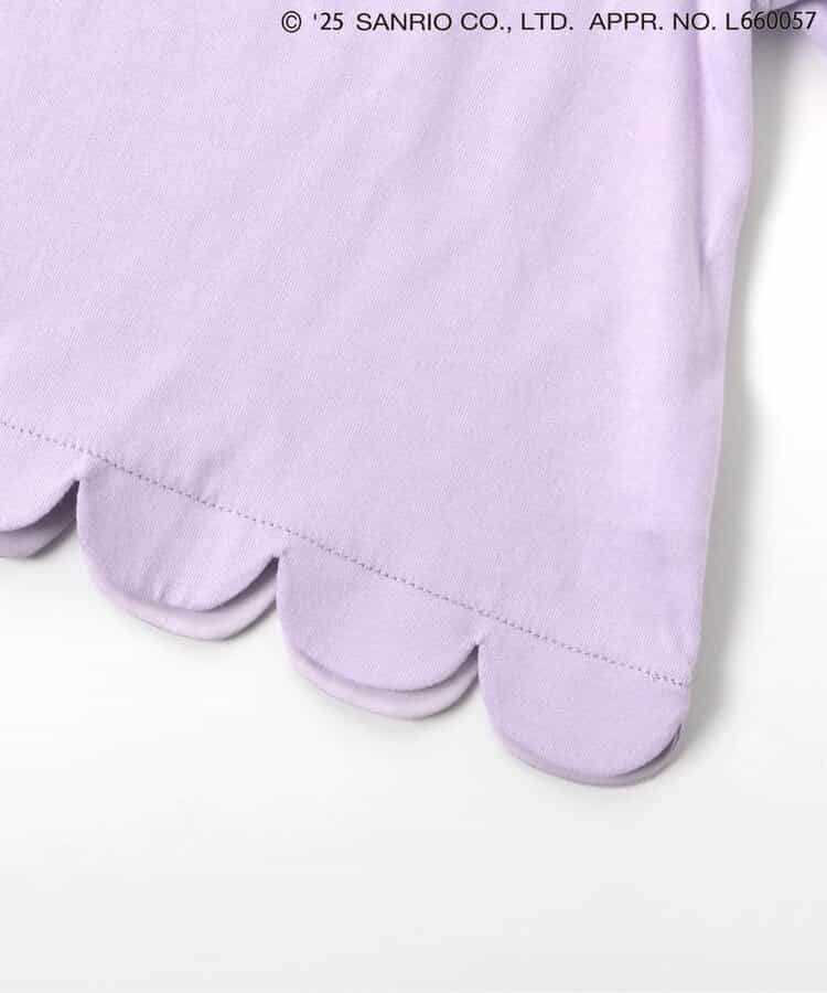 日本童裝 apres les cours x Sanrio 波浪邊長袖上衣 80-140cm 女童款 秋季 TOPS 聖誕紅/新年紅