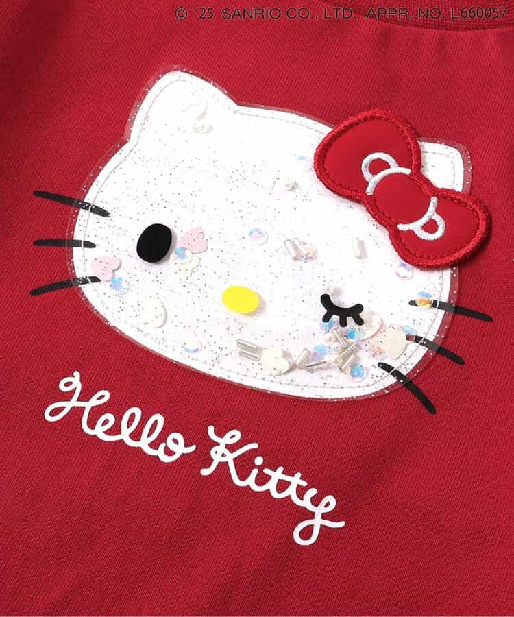 日本童裝 apres les cours x Sanrio 波浪邊長袖上衣 80-140cm 女童款 秋季 TOPS 聖誕紅/新年紅