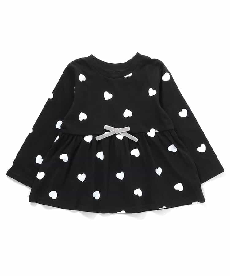 日本童裝 apres les cours 荷葉邊喇叭長袖上衣 80-140cm 女童款 秋季 TOPS 聖誕紅/新年紅