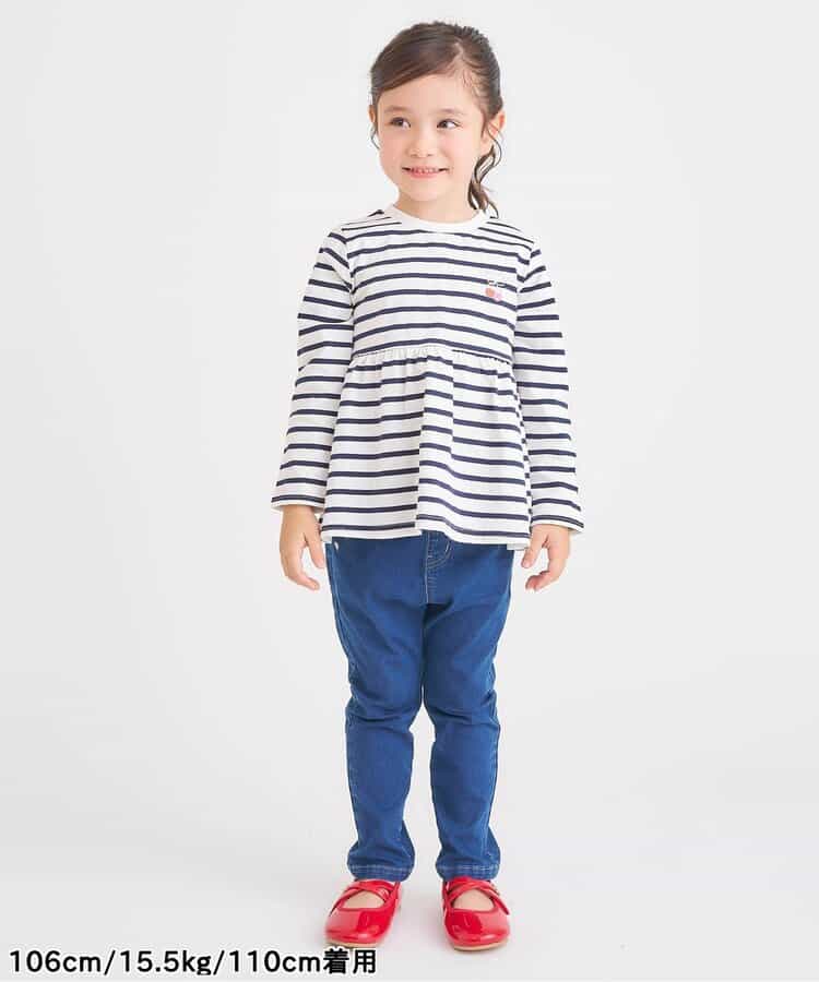 日本童裝 apres les cours 荷葉邊喇叭長袖上衣 80-140cm 女童款 秋季 TOPS 聖誕紅/新年紅