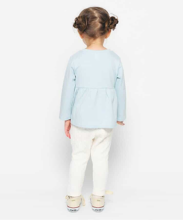 日本童裝 apres les cours 荷葉邊喇叭長袖上衣 80-140cm 女童款 秋季 TOPS 聖誕紅/新年紅