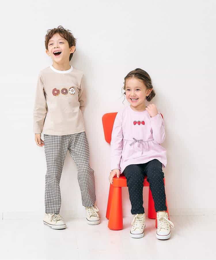 日本童裝 apres les cours 荷葉邊喇叭長袖上衣 80-140cm 女童款 秋季 TOPS 聖誕紅/新年紅