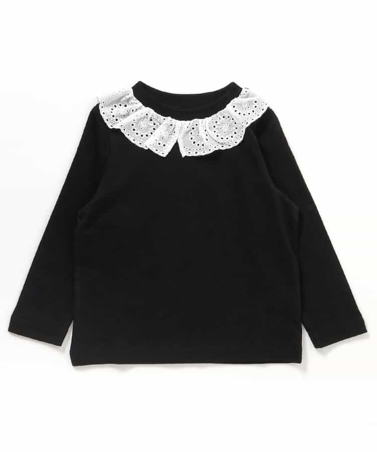 日本童裝 apres les cours 蕾絲領長袖上衣 80-140cm 女童款 秋季 TOPS