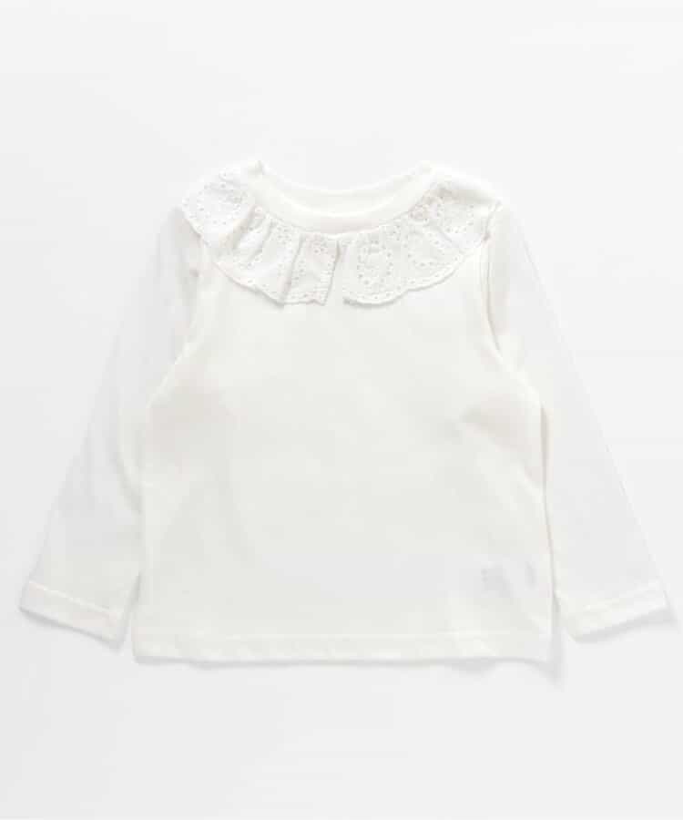 日本童裝 apres les cours 蕾絲領長袖上衣 80-140cm 女童款 秋季 TOPS