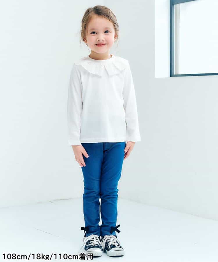 日本童裝 apres les cours 蕾絲領長袖上衣 80-140cm 女童款 秋季 TOPS