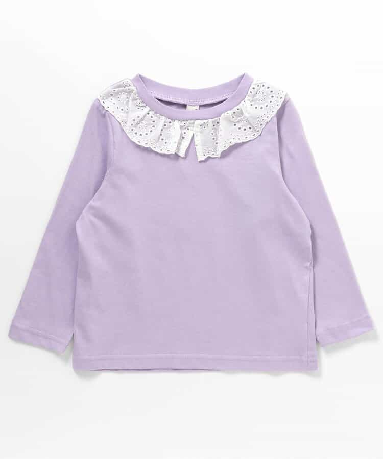 日本童裝 apres les cours 蕾絲領長袖上衣 80-140cm 女童款 秋季 TOPS