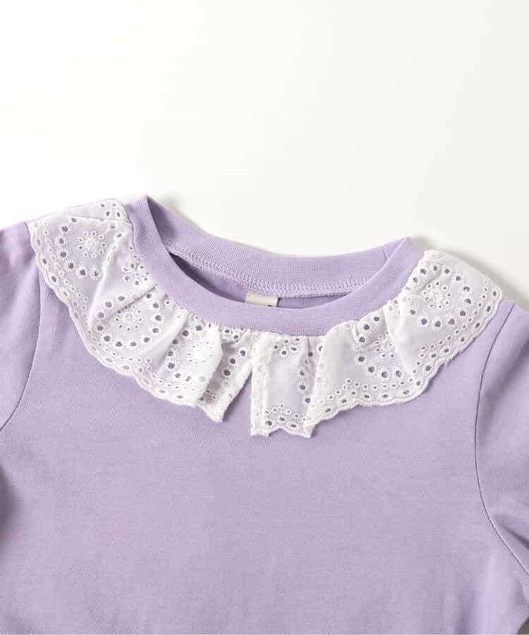 日本童裝 apres les cours 蕾絲領長袖上衣 80-140cm 女童款 秋季 TOPS
