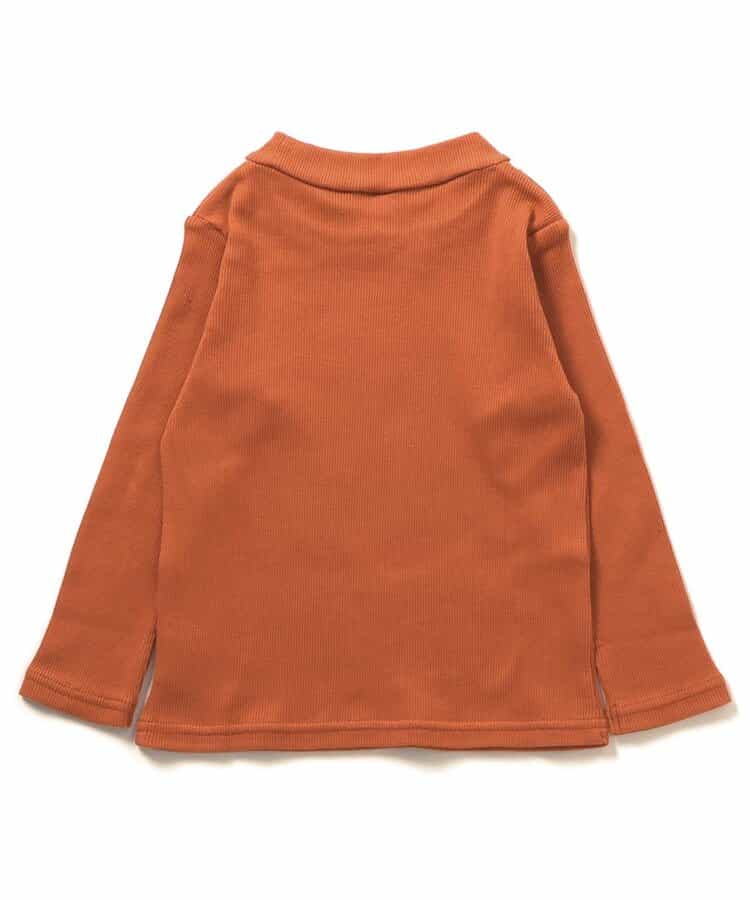 日本童裝 apres les cours 荷葉邊領羅紋上衣 80-140cm 女童款 秋季 TOPS