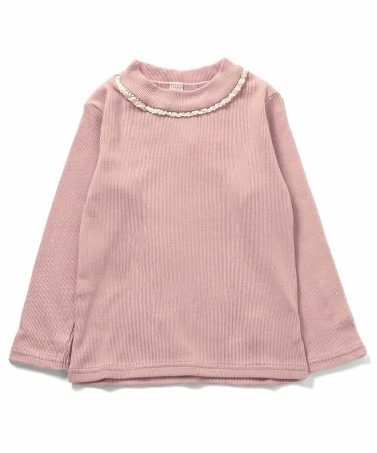 日本童裝 apres les cours 荷葉邊領羅紋上衣 80-140cm 女童款 秋季 TOPS