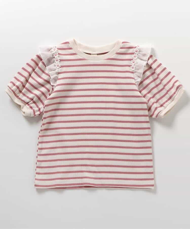 Japanese children's clothing apres les cours casual heart-shaped pocket shirt 80-130cm boys/girls summer TOPS