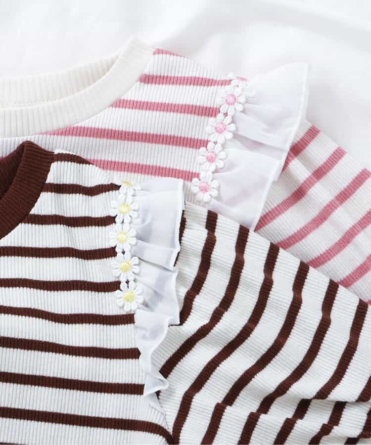 Japanese children's clothing apres les cours casual heart-shaped pocket shirt 80-130cm boys/girls summer TOPS