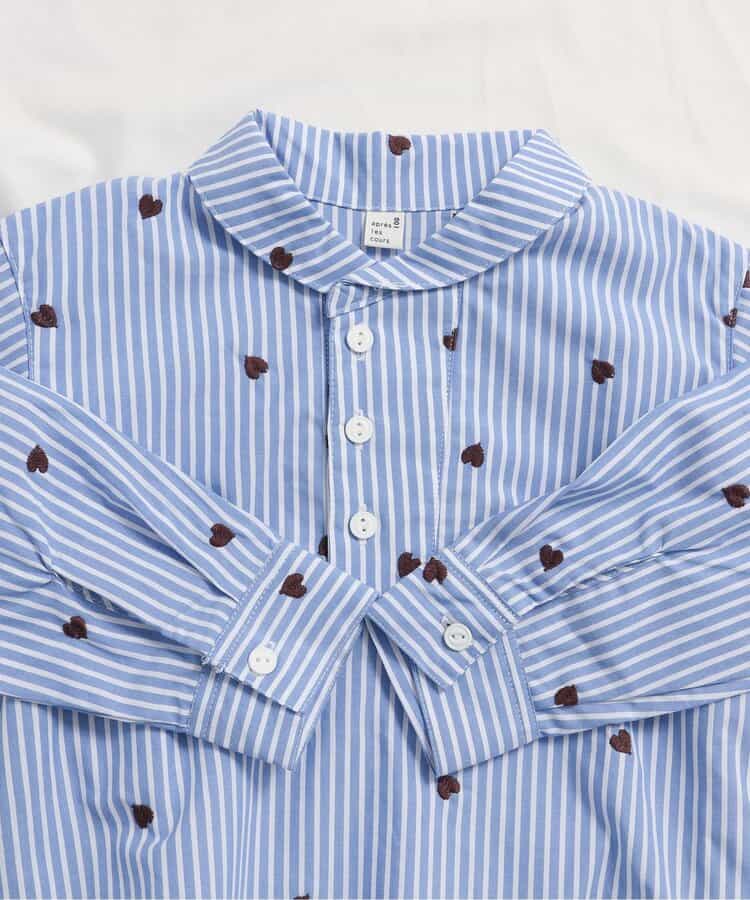 日本童裝 apres les cours 刺繡襯衫 80-130cm 女童款 秋季 TOPS