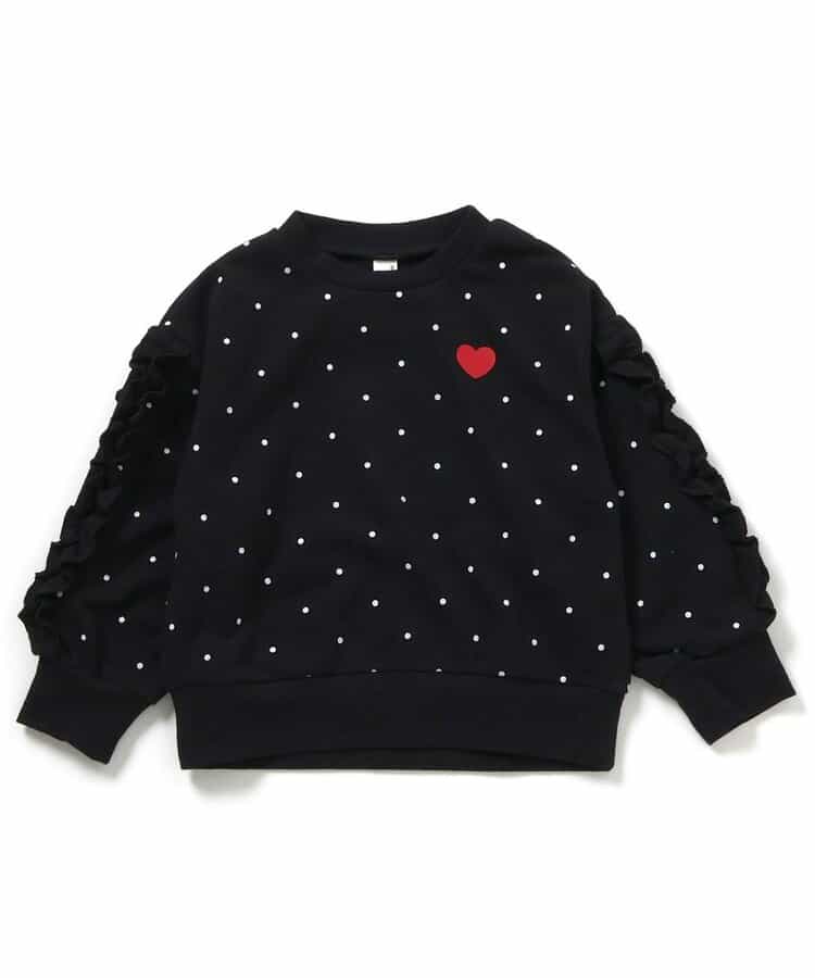 日本童裝 apres les cours 波浪手袖衛衣 80-140cm 女童款 秋季 TOPS