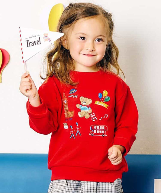 日本童裝 apres les cours x tiny bear 衛衣 80-120cm 男童款/女童款 秋季 TOPS