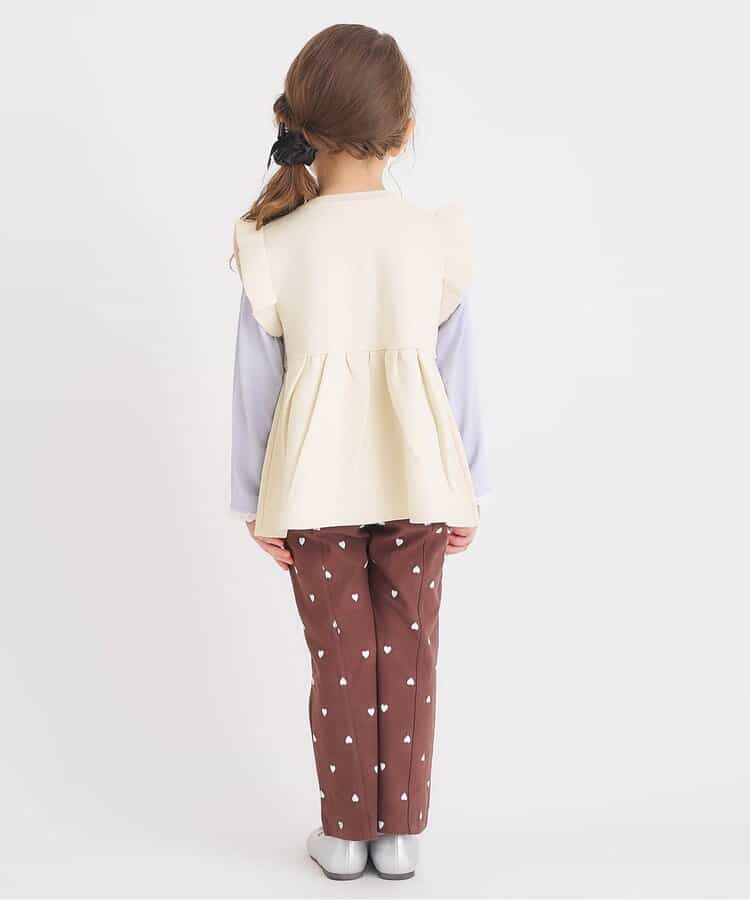 日本童裝 apres les cours 荷葉邊針織背心 90-140cm 女童款 秋季 TOPS