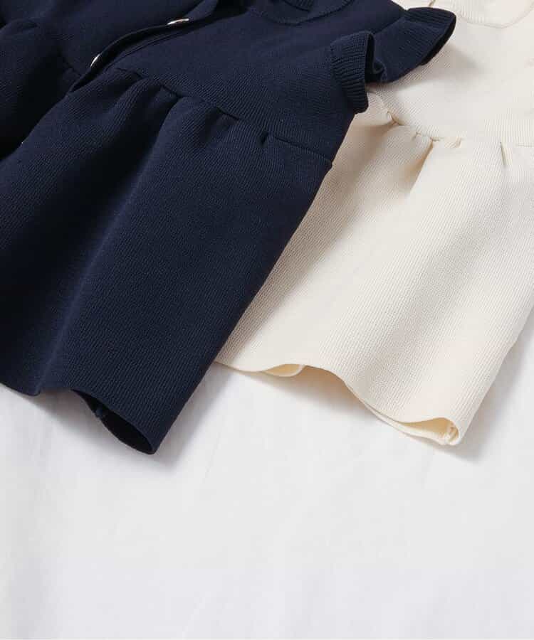 日本童裝 apres les cours 荷葉邊針織背心 90-140cm 女童款 秋季 TOPS