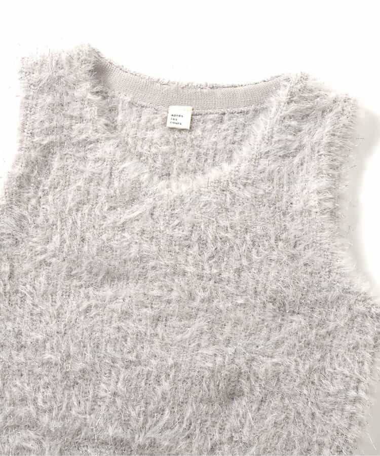 日本童裝 apres les cours 毛毛背心 90-140cm 女童款 秋季 TOPS