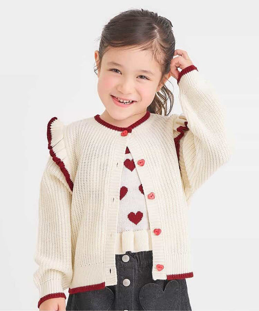 日本童裝 apres les cours 針織兩件套裝 90-140cm 女童款 秋季 OUTERWEAR TOPS