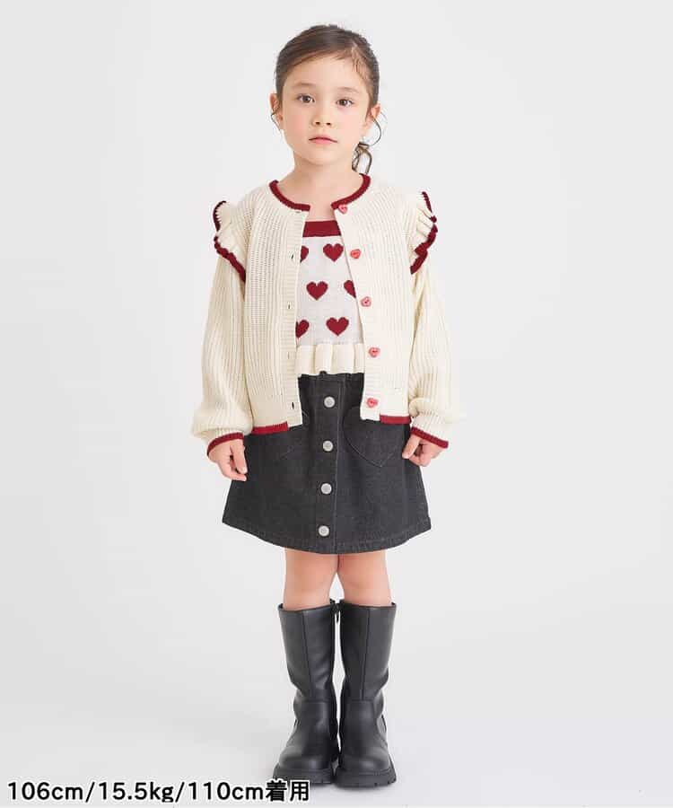 日本童裝 apres les cours 針織兩件套裝 90-140cm 女童款 秋季 OUTERWEAR TOPS