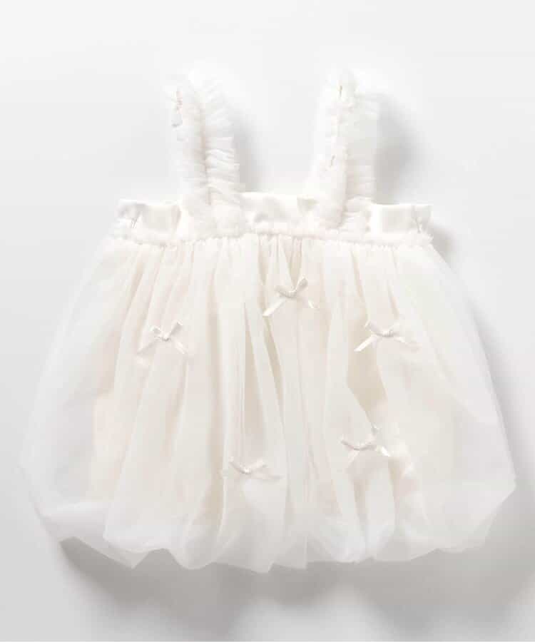 日本童裝 apres les cours 吊帶泡泡紗裙 70-80cm 女童款 初生嬰兒 秋季 DRESSES