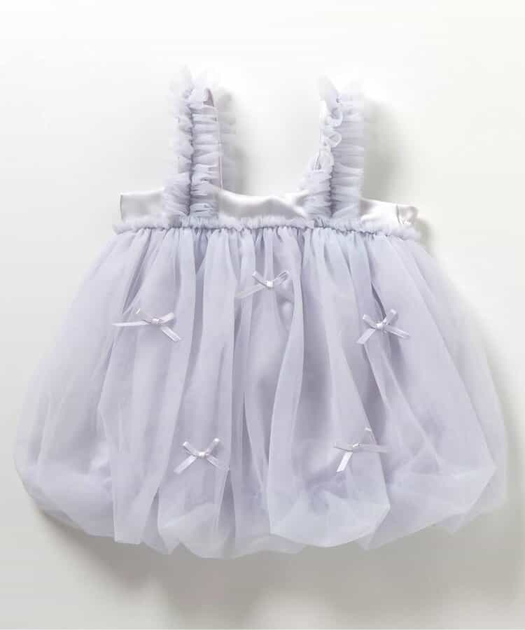 日本童裝 apres les cours 吊帶泡泡紗裙 70-80cm 女童款 初生嬰兒 秋季 DRESSES