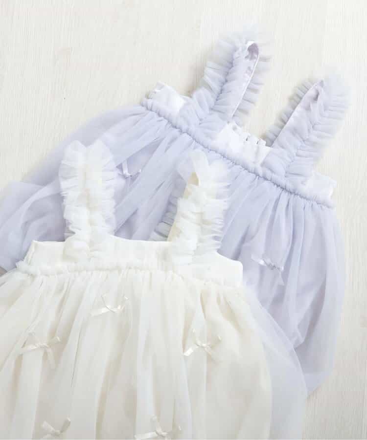 日本童裝 apres les cours 吊帶泡泡紗裙 70-80cm 女童款 初生嬰兒 秋季 DRESSES