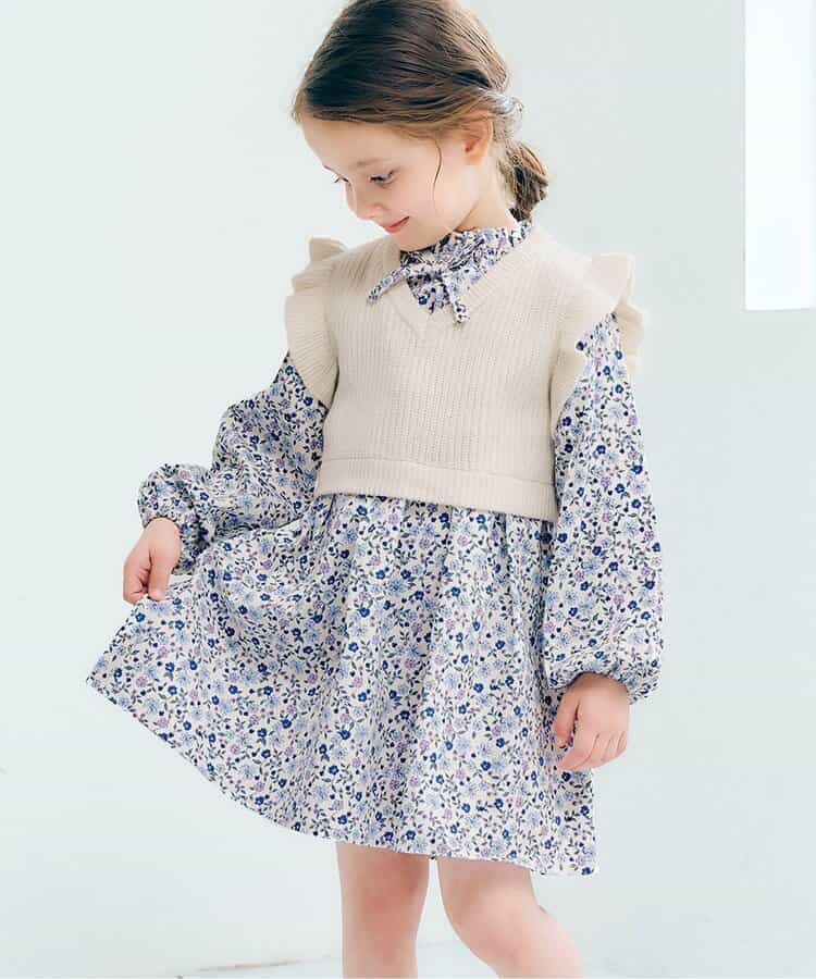 日本童裝 apres les cours 針織上衣連身裙套裝 80-140cm 女童款 秋季 TOPS DRESSES