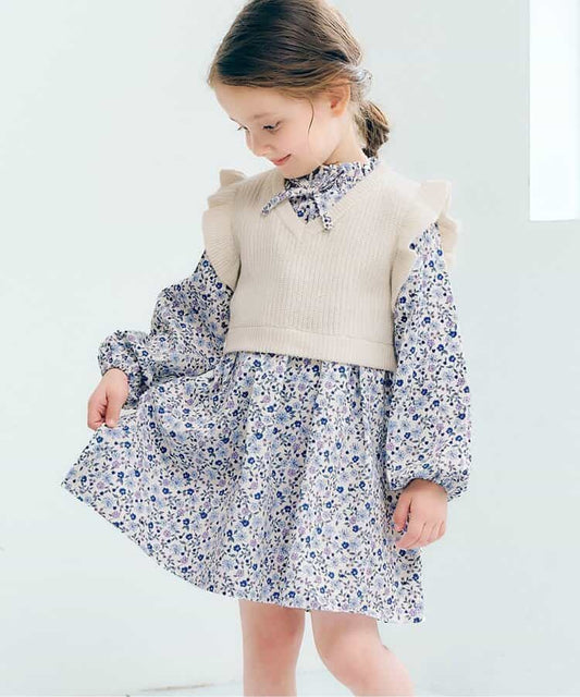 日本童裝 apres les cours 針織上衣連身裙套裝 80-140cm 女童款 秋季 TOPS DRESSES