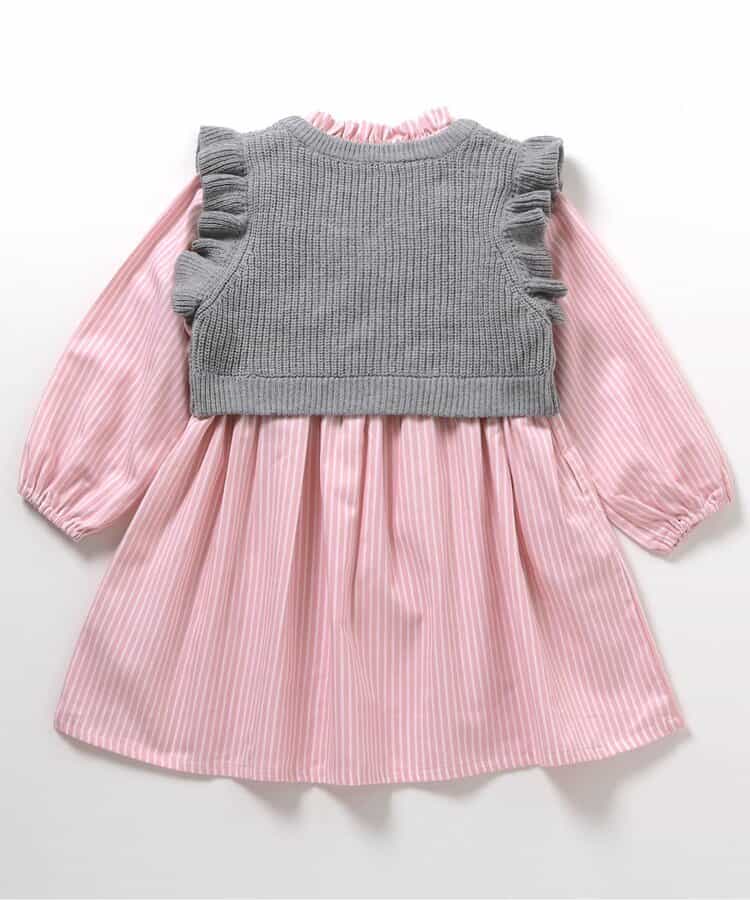 日本童裝 apres les cours 針織上衣連身裙套裝 80-140cm 女童款 秋季 TOPS DRESSES