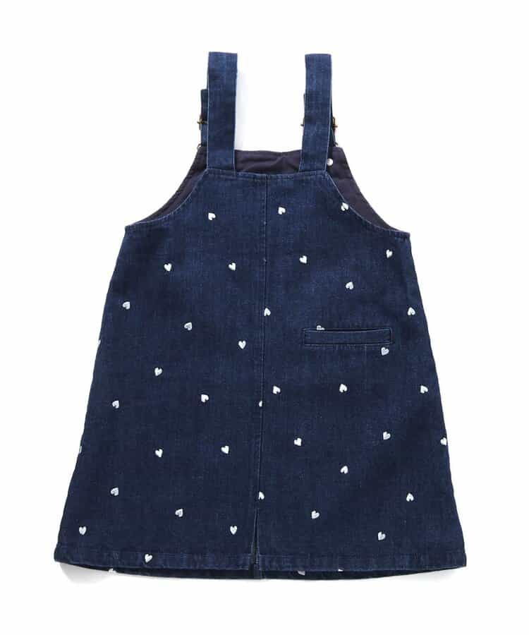 日本童裝 apres les cours 刺繡圖案吊帶裙 80-140cm 女童款 秋季 DRESSES