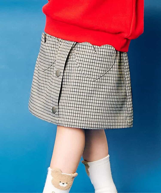 日本童裝 apres les cours 心型口袋短裙 80-140cm 女童款 秋季 SKIRTS