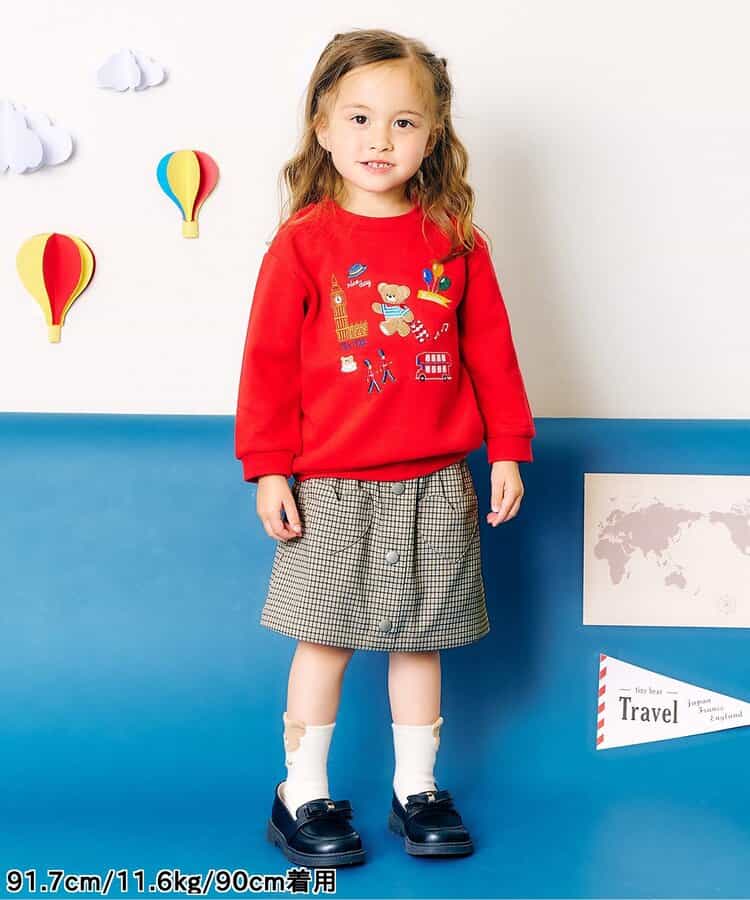 日本童裝 apres les cours 心型口袋短裙 80-140cm 女童款 秋季 SKIRTS