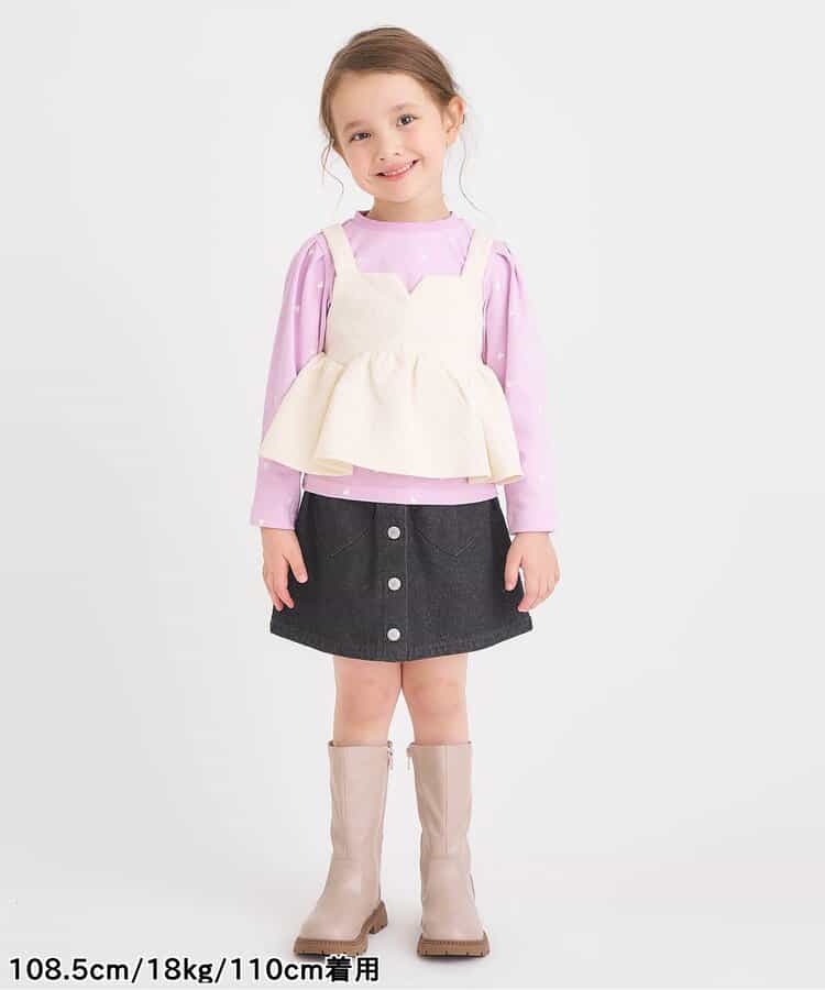 日本童裝 apres les cours 心型口袋短裙 80-140cm 女童款 秋季 SKIRTS