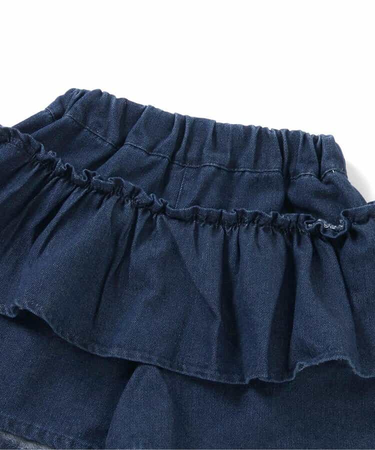 日本童裝 apres les cours 荷葉邊上衣及裙邊短褲兩件套裝 90-140cm 女童款 秋季 TOPS PANTS