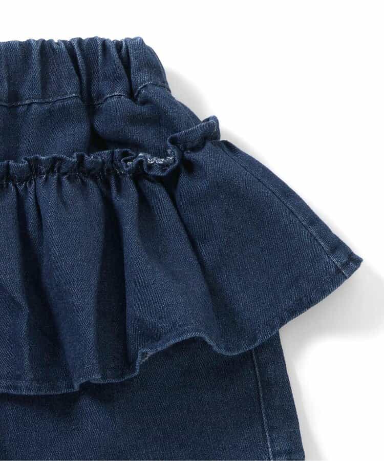日本童裝 apres les cours 荷葉邊上衣及裙邊短褲兩件套裝 90-140cm 女童款 秋季 TOPS PANTS