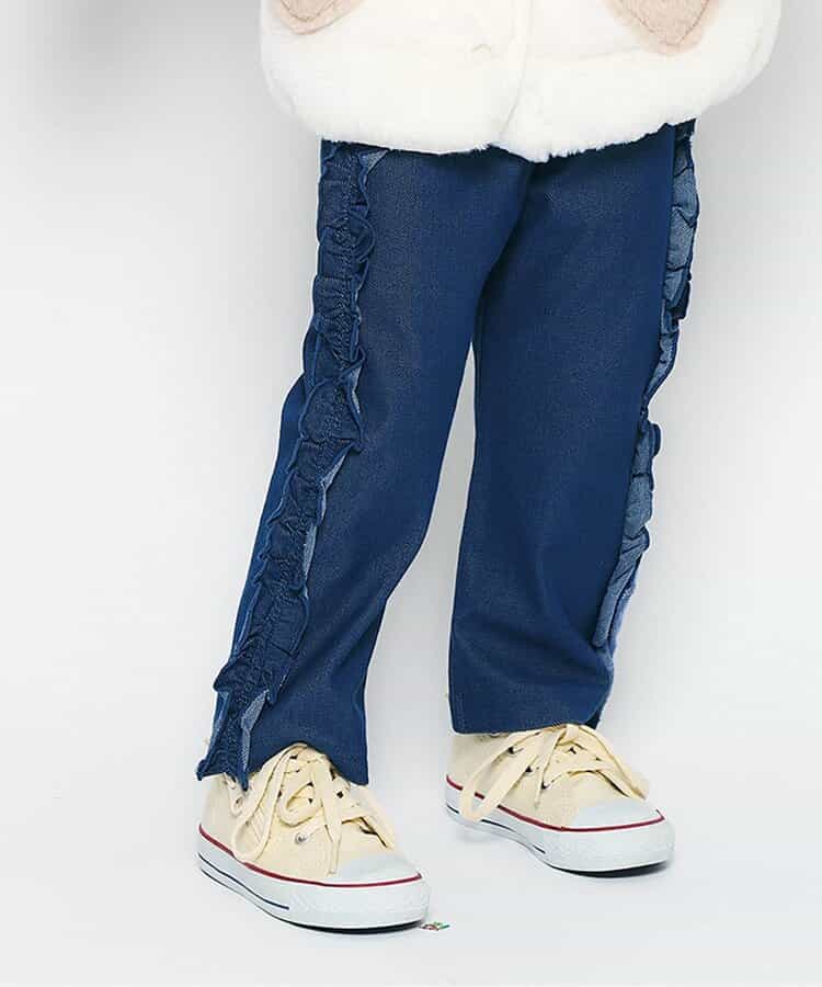 日本童裝 apres les cours 花邊線條長褲 80-130cm 女童款 秋季 PANTS