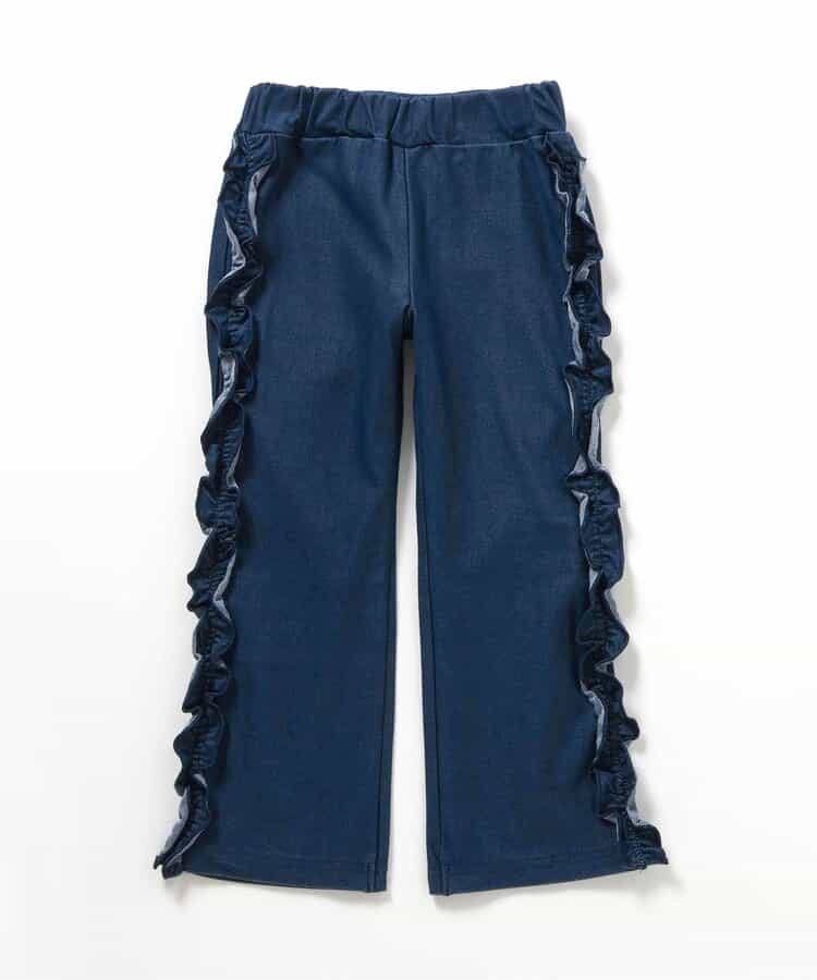 日本童裝 apres les cours 花邊線條長褲 80-130cm 女童款 秋季 PANTS