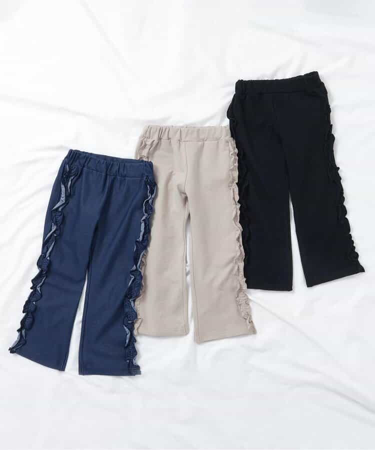 日本童裝 apres les cours 花邊線條長褲 80-130cm 女童款 秋季 PANTS