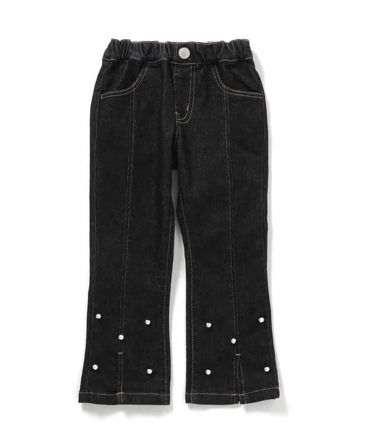 日本童裝 apres les cours 珍珠水鑽喇叭褲 90-140cm 女童款 秋季 PANTS