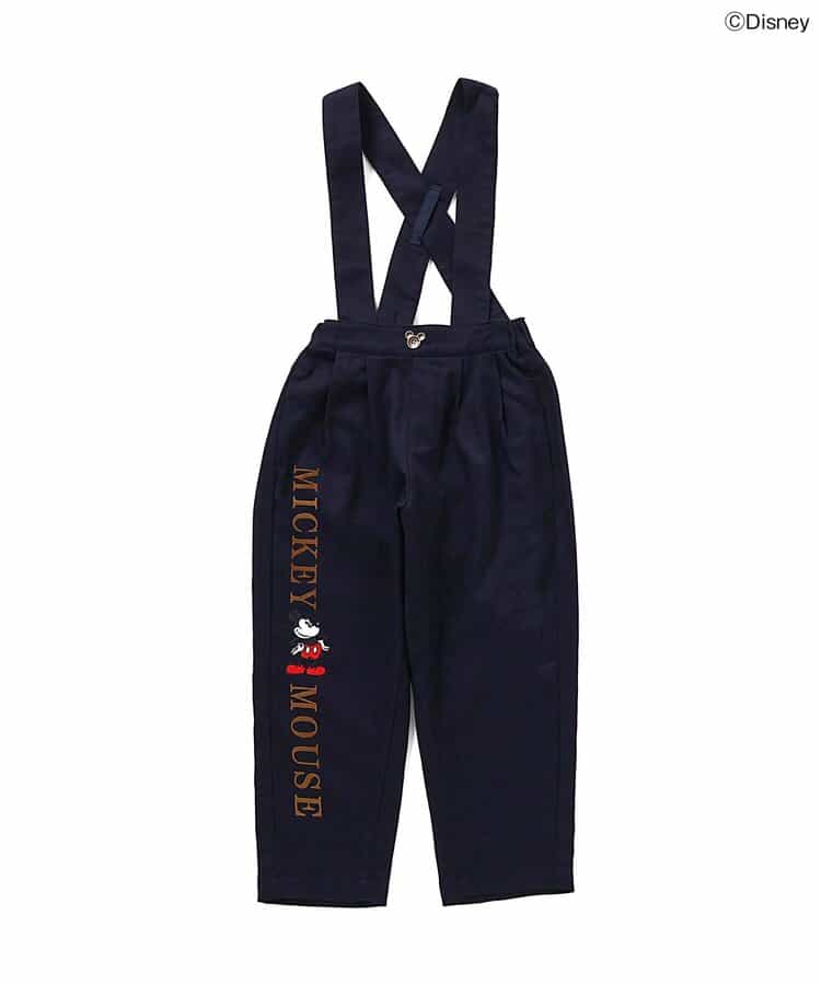 日本童裝 apres les cours x Disney 可拆吊帶長褲 90-130cm 男童款/女童款 秋季 PANTS 聖誕紅/新年紅