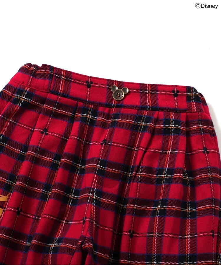 日本童裝 apres les cours x Disney 可拆吊帶長褲 90-130cm 男童款/女童款 秋季 PANTS 聖誕紅/新年紅