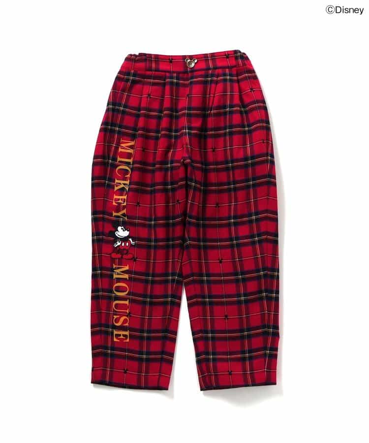 日本童裝 apres les cours x Disney 可拆吊帶長褲 90-130cm 男童款/女童款 秋季 PANTS 聖誕紅/新年紅